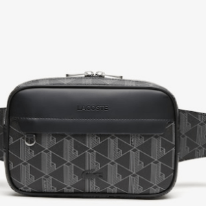 Sac banane noir monogramme homme The Blend Lacoste