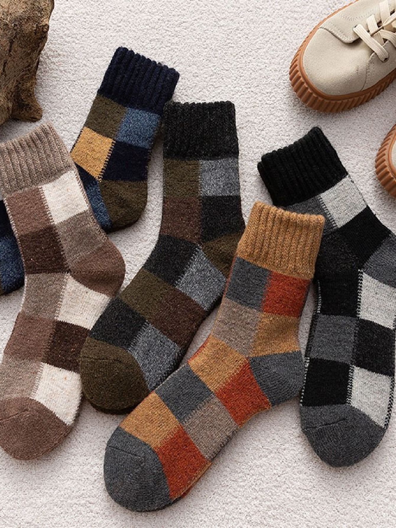 Chaussettes en laine polaire pour homme – Image 5