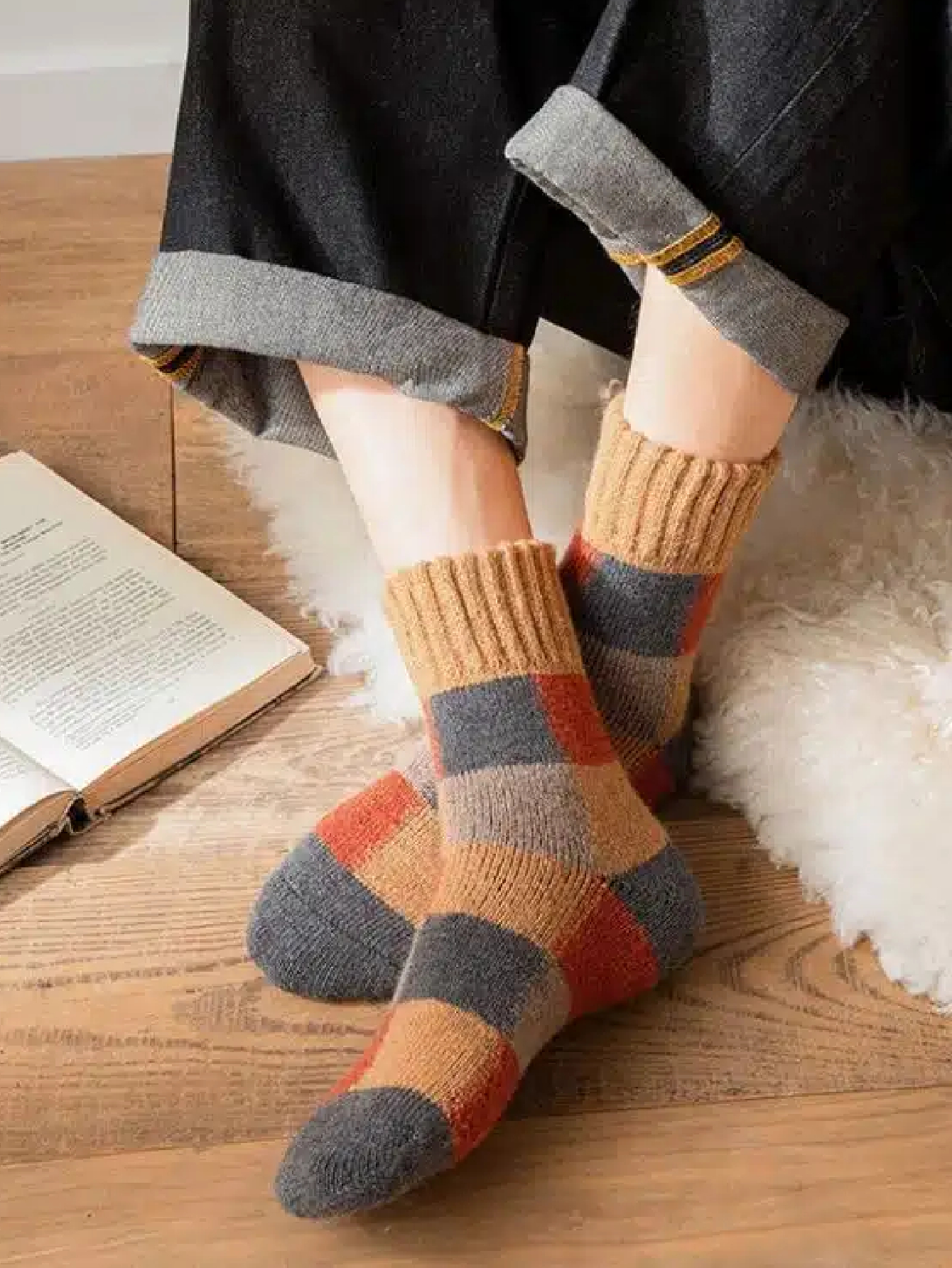 Chaussettes en laine polaire pour homme – Image 3