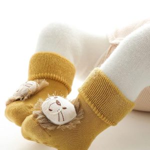 Chaussettes polaires pour bébé jaunes