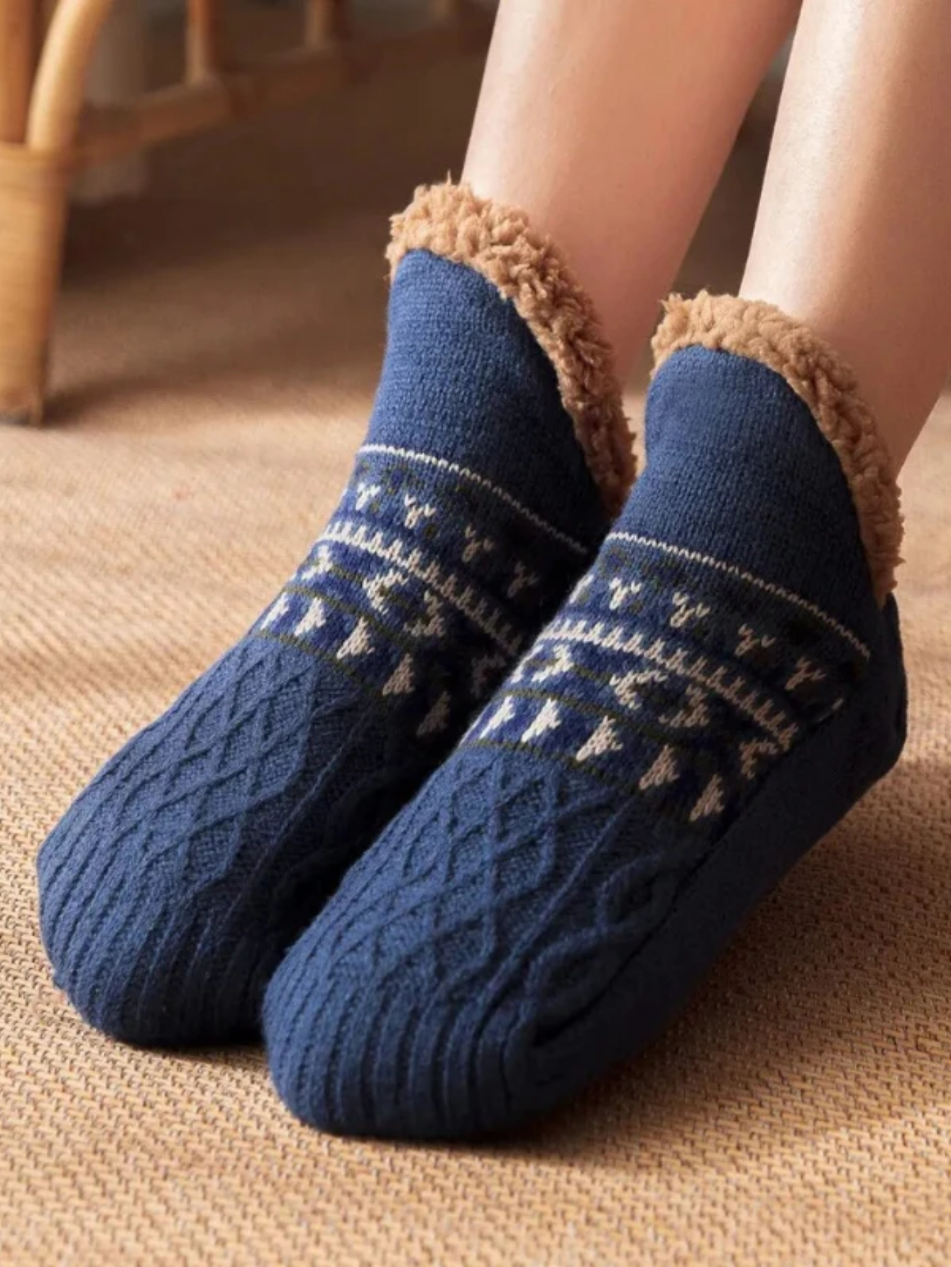 Chaussons chaussettes polaires pour homme – Image 2