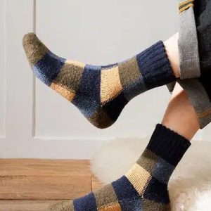 Chaussettes en laine polaire pour homme