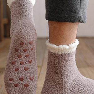 Chaussettes polaires pour homme antidérapantes