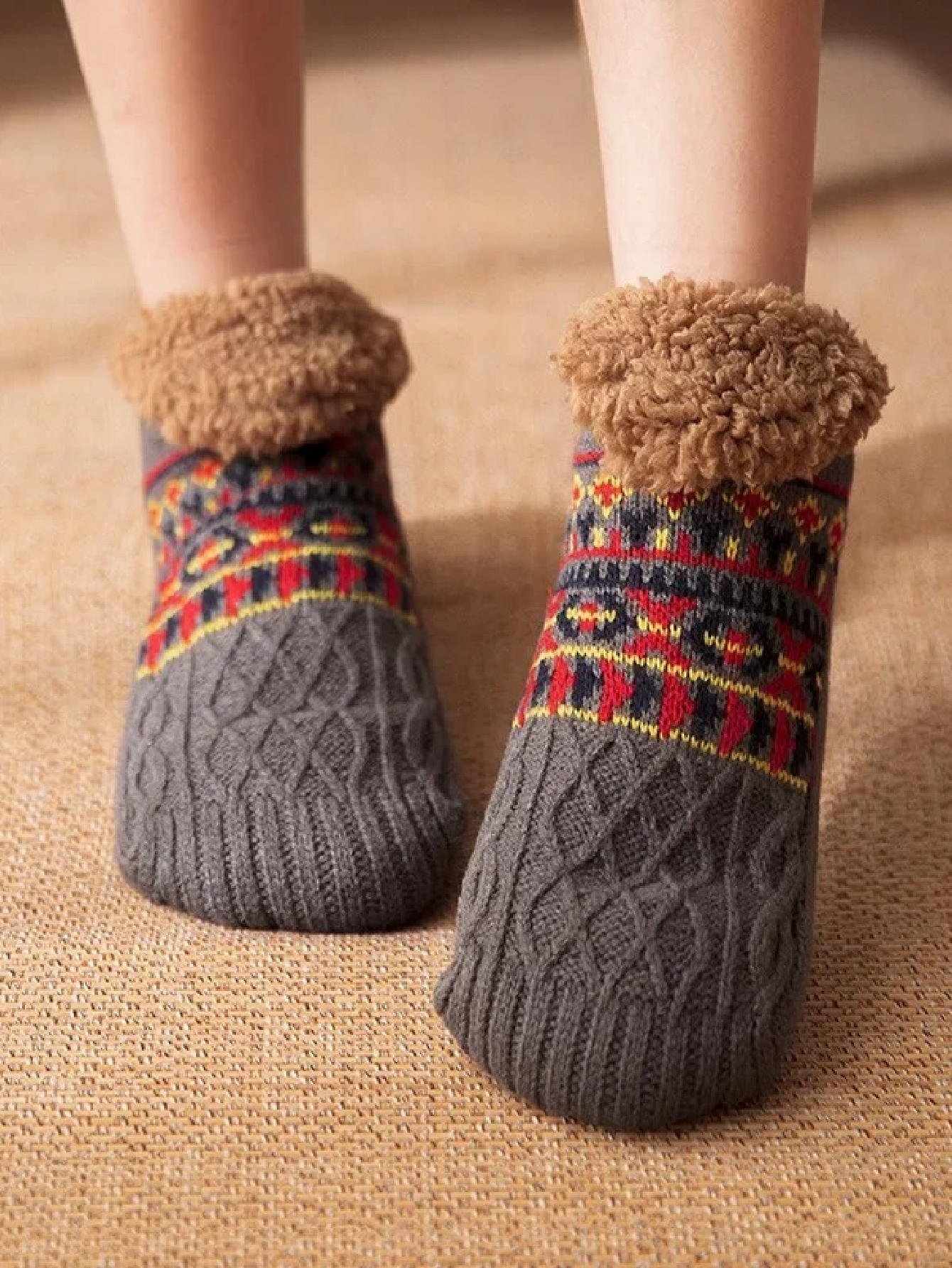 Chaussons chaussettes polaires pour homme – Image 4