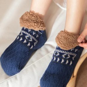Chaussons chaussettes polaires pour homme