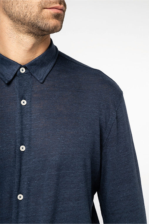Chemise en Lin Manches Longues pour Homme