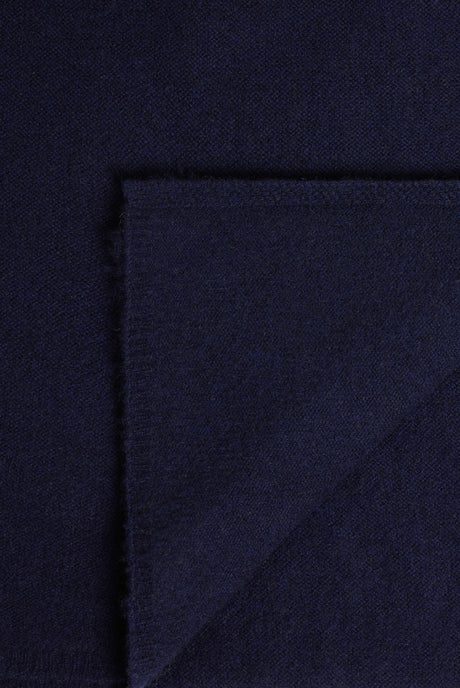 ECHARPE UNIE EN CACHEMIRE – GRETEL Marine GD – Image 3