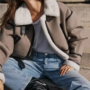 Veste doublée en polaire pour femme