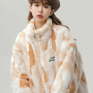 Veste polaire femme duveteuse