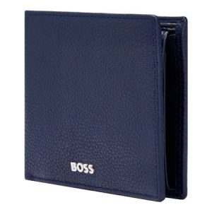 Portefeuille porte-monnaie Classic Grainé Hugo Boss Bleu Marine Homme