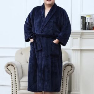 Peignoir polaire pour homme grande taille