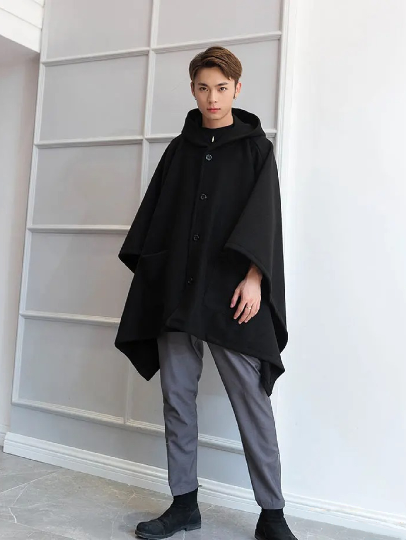 Poncho polaire homme ultra-chaud – Image 2