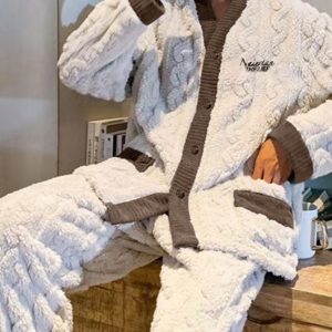 Pyjama polaire pour homme épais