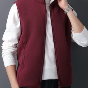Gilet polaire pour homme avec zip