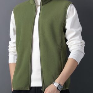 Gilet polaire sans manches pour homme grande taille
