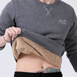 Pull doublé en polaire pour homme