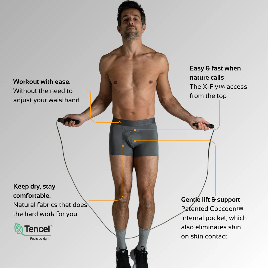 IKON Men's 3" Trunks - Charcoal – Image 2