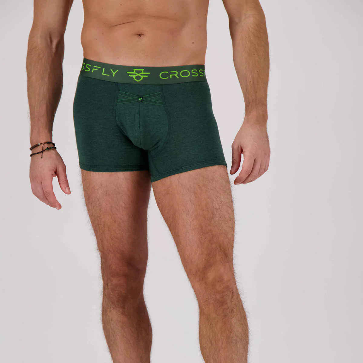 3-pack: IKON Men's 3" Trunks - Green Marle – Image 2