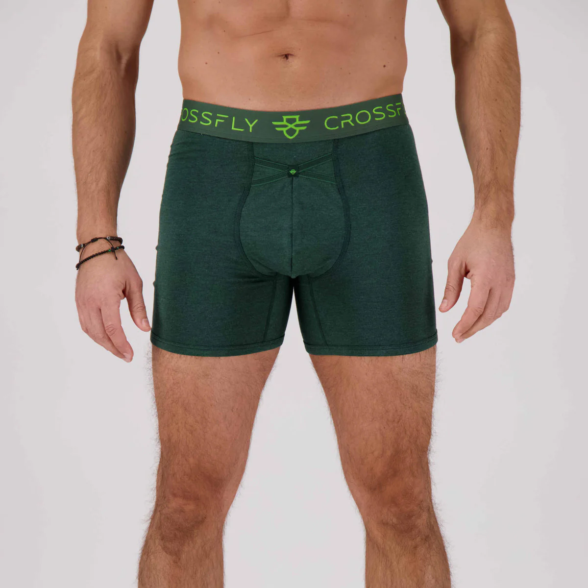 3-pack IKON Men's 6" Boxers (Green Marle) – Image 3