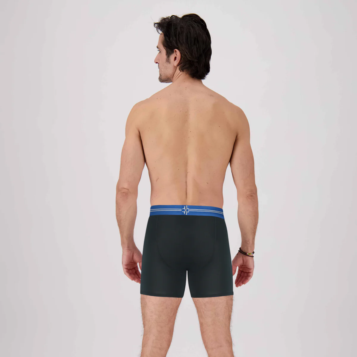 3-Pack: IKON Trio Men's 6" Boxers - Black / RGB Stripe – Image 4