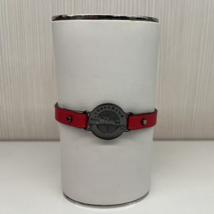 Bracelet Le Pliage femme cuir Longchamp rouge