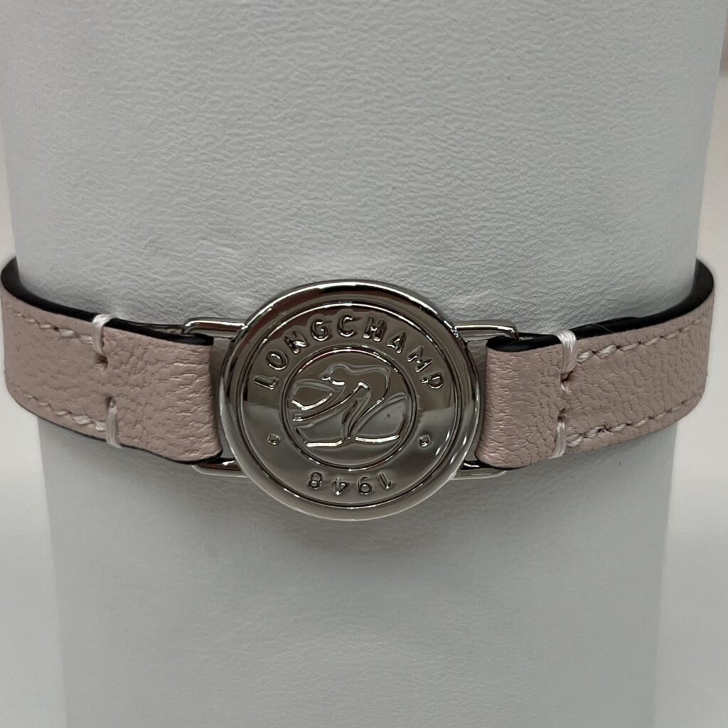 Bracelet Le Pliage femme cuir Longchamp nude – Image 4