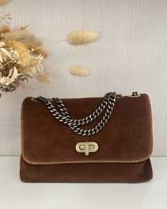 Sac à main Philana camel cuir Mila Louise