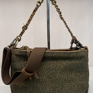 Sac bandoulière Noeli XS PA ocre léopard Mila Louise en cuir