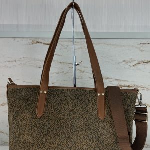Sac cabas Nanon Pa léopard Mila Louise ocre