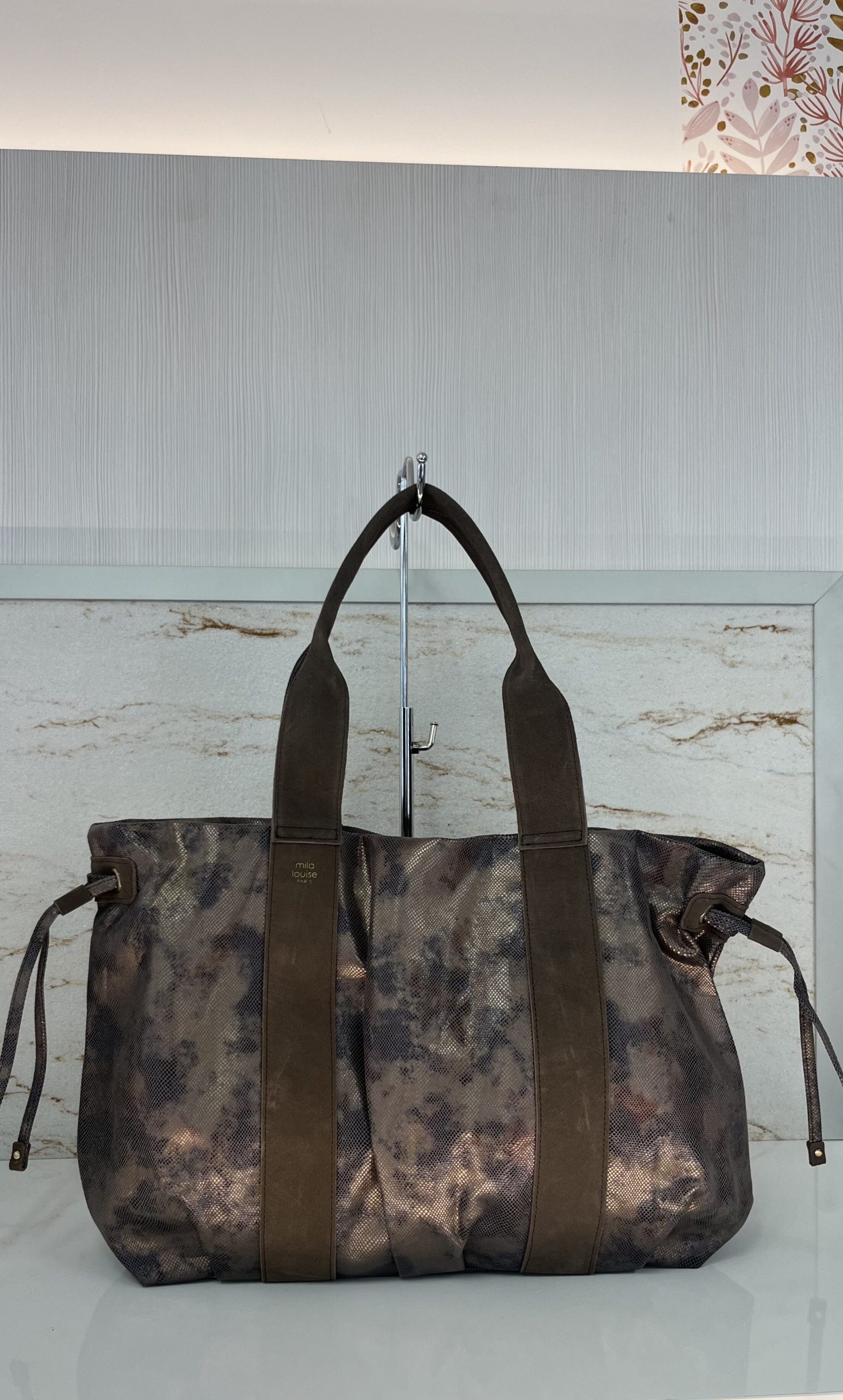 Sac cabas Prudy IG Mila Louise fumé kaki – Image 2