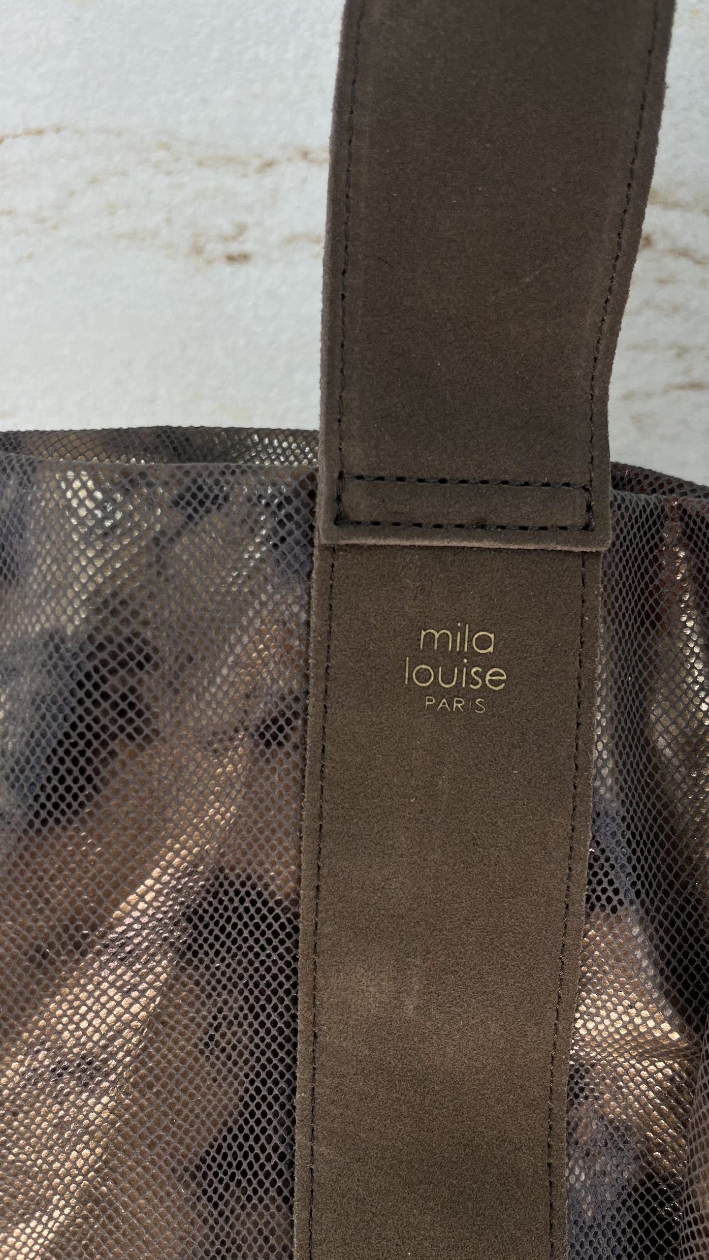 Sac cabas Prudy IG Mila Louise fumé kaki – Image 3