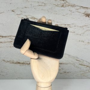 Porte-carte/Porte-monnaie Mimi X cuir Mila Louise noir