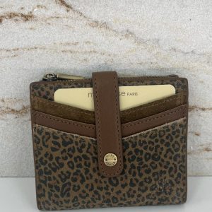 Porte-cartes porte-monnaie Sido PA cuir ocre