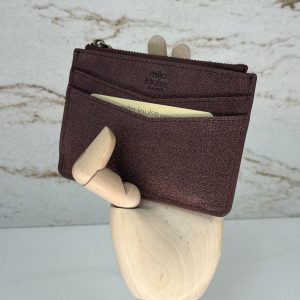 Porte-cartes / porte monnaie Rolae X paillettes Mila Louise auburn