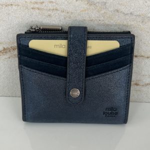 Porte-carte / porte-monnaie Sido XV cuir effet paillettes Mila Louise vertigo