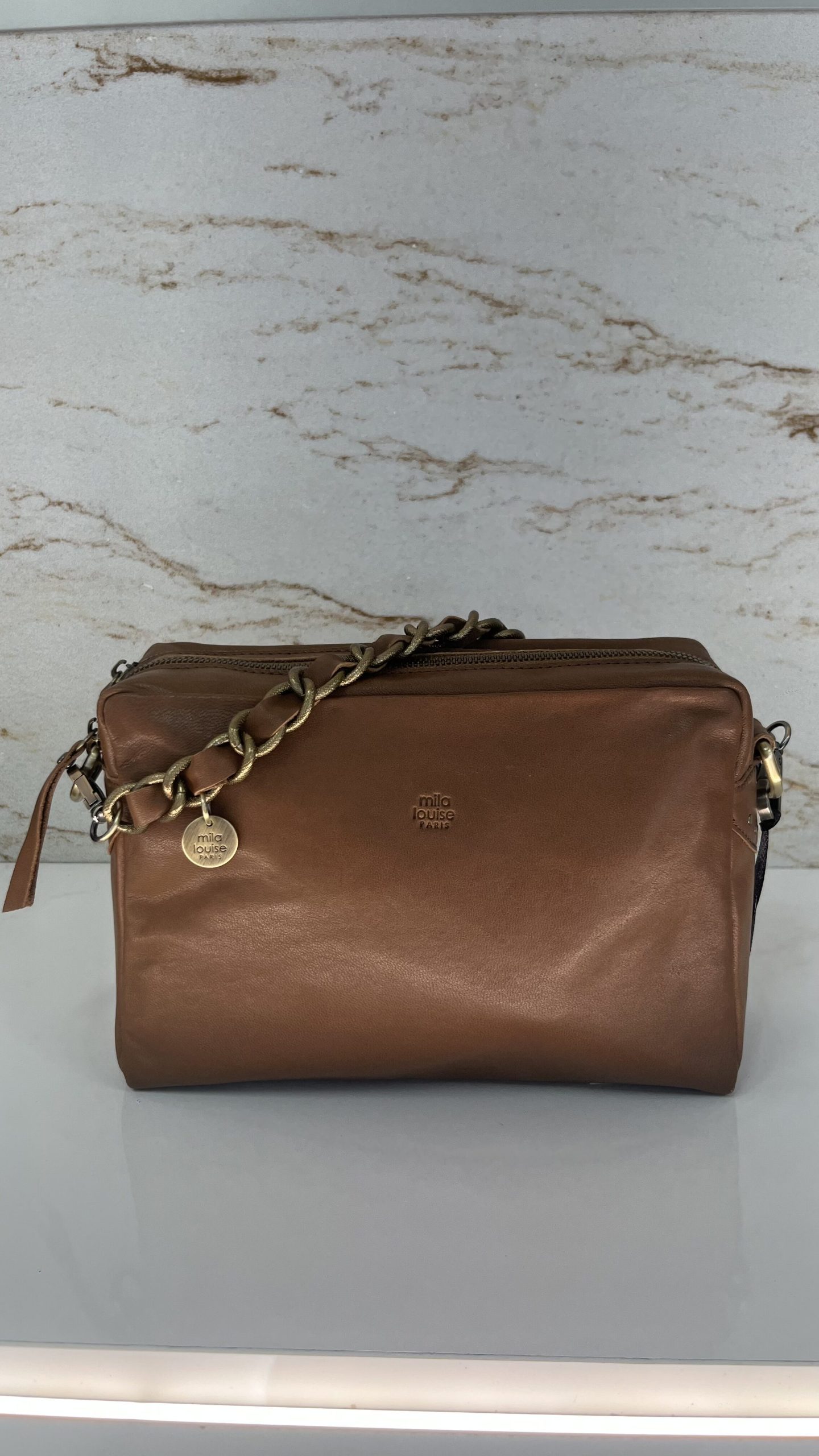 Sac besace Mama L-C Mila Louise ocre