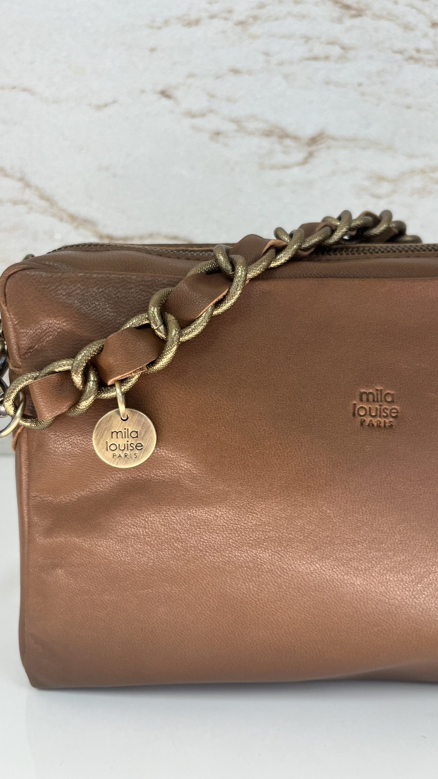Sac besace Mama L-C Mila Louise ocre – Image 3