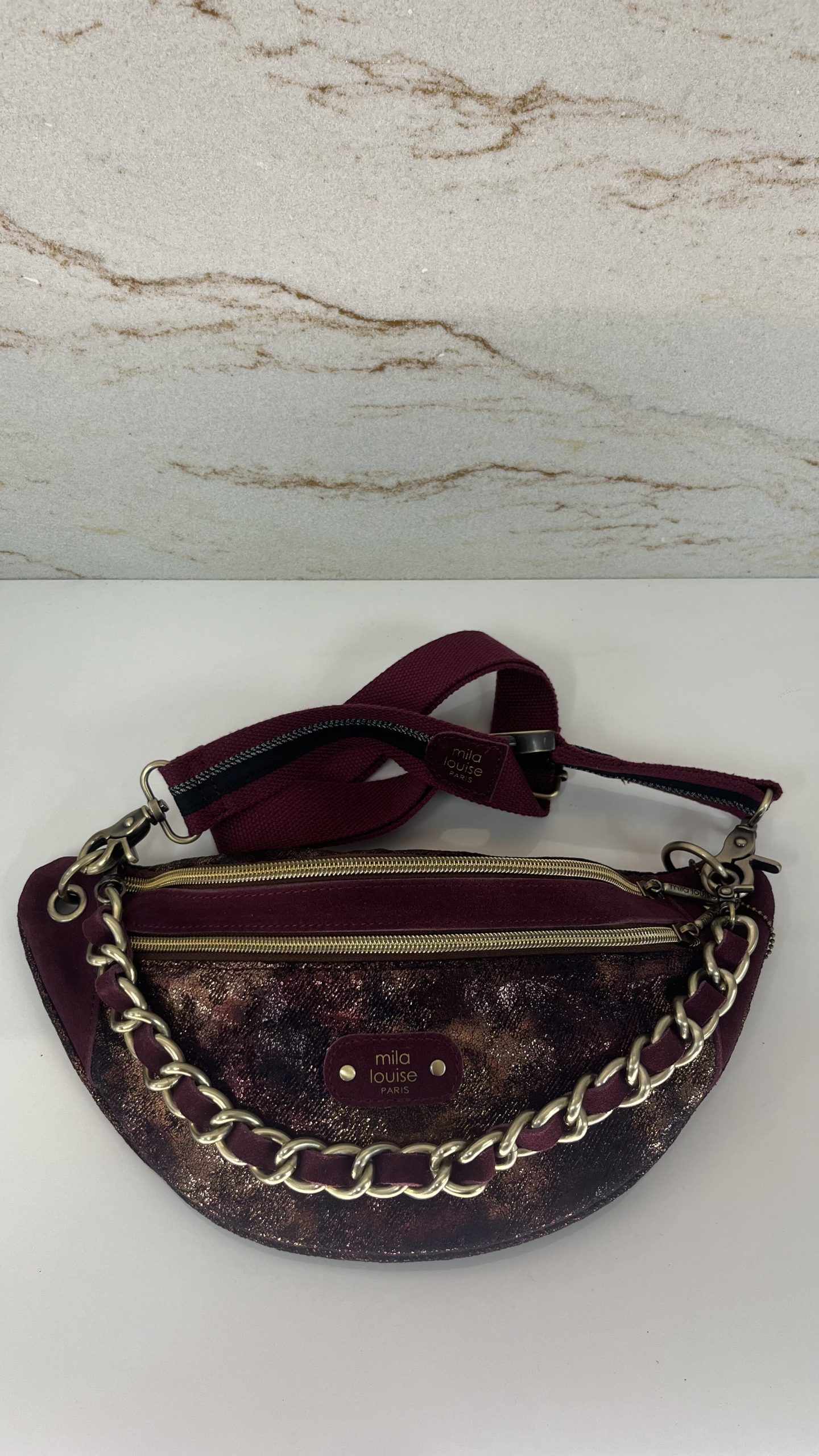 Sac banane Petra DN1 Mila Louise pourpre – Image 2