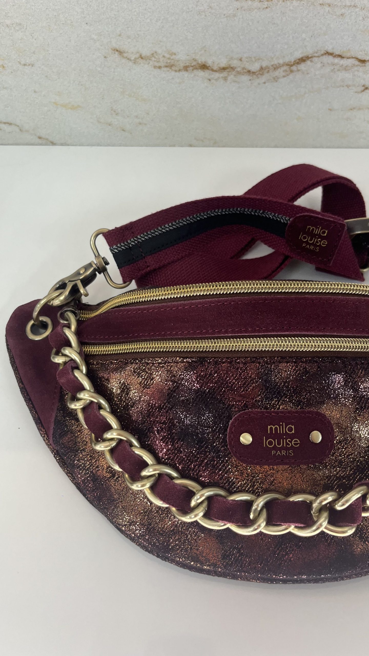 Sac banane Petra DN1 Mila Louise pourpre – Image 3