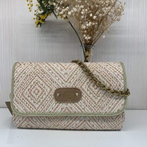 Petite pochette en toile Rose Mila Louise