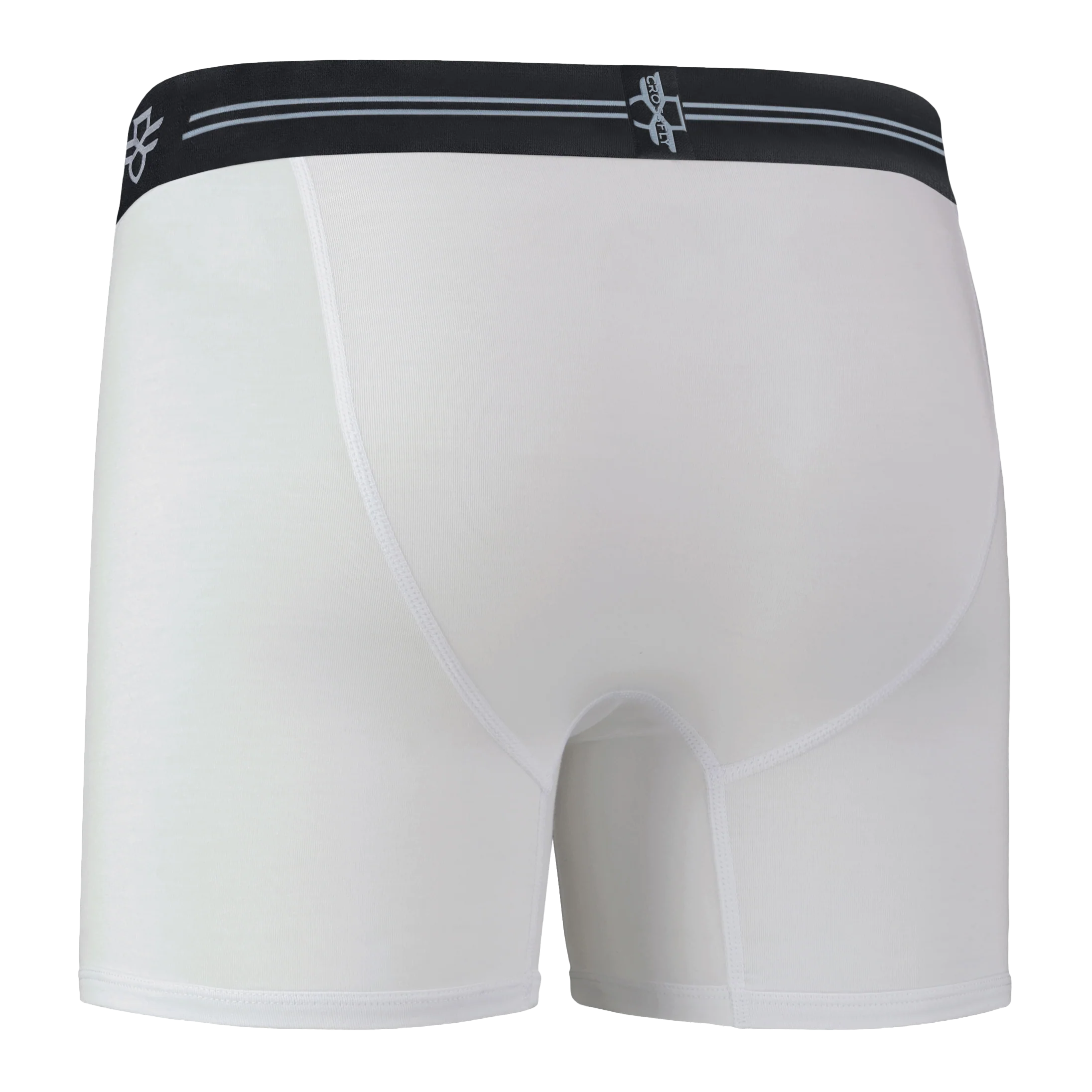 3-pack: IKON Trio Men's 6" Boxers - White Mono – Image 8