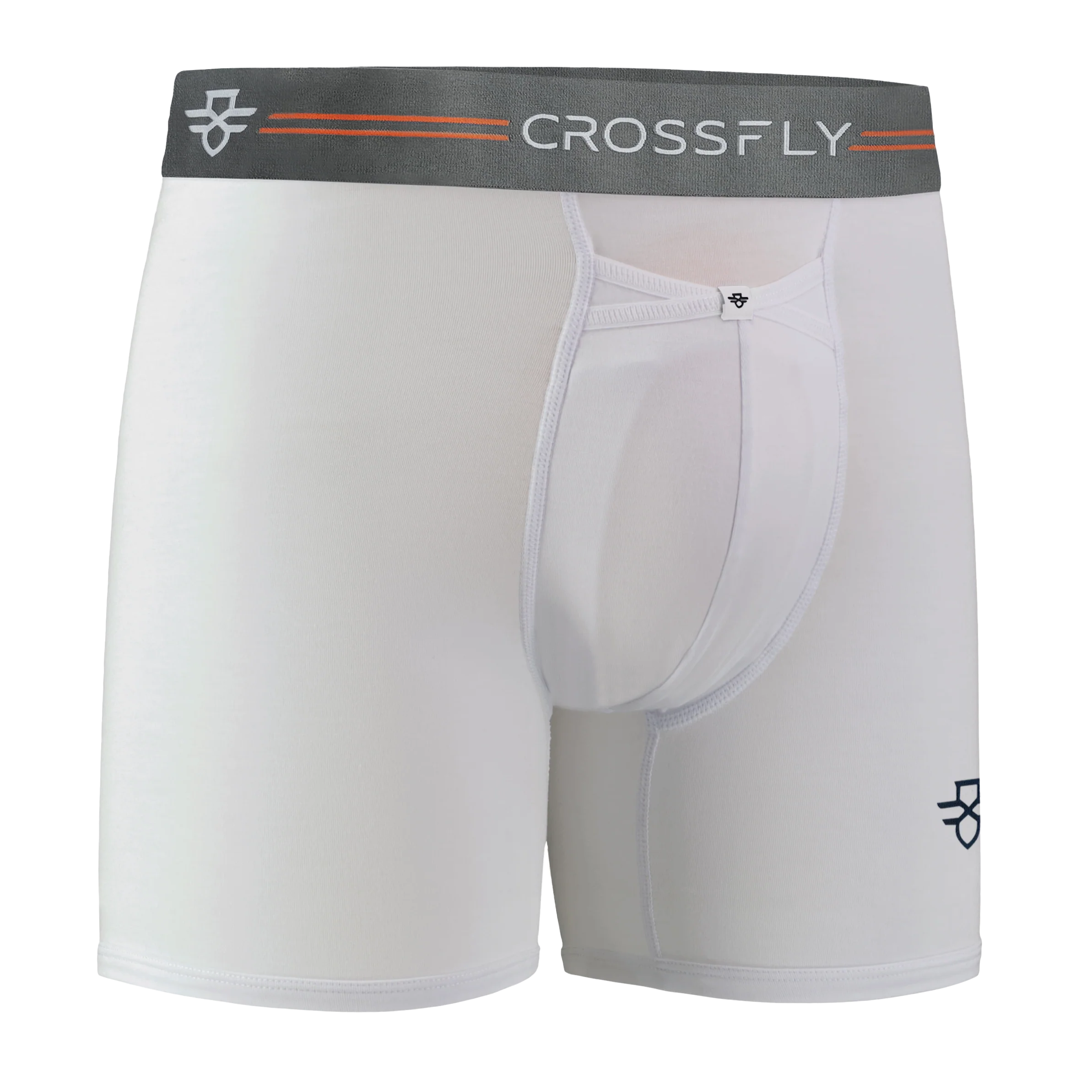 3-pack: IKON Trio Men's 6" Boxers - White Mono – Image 4