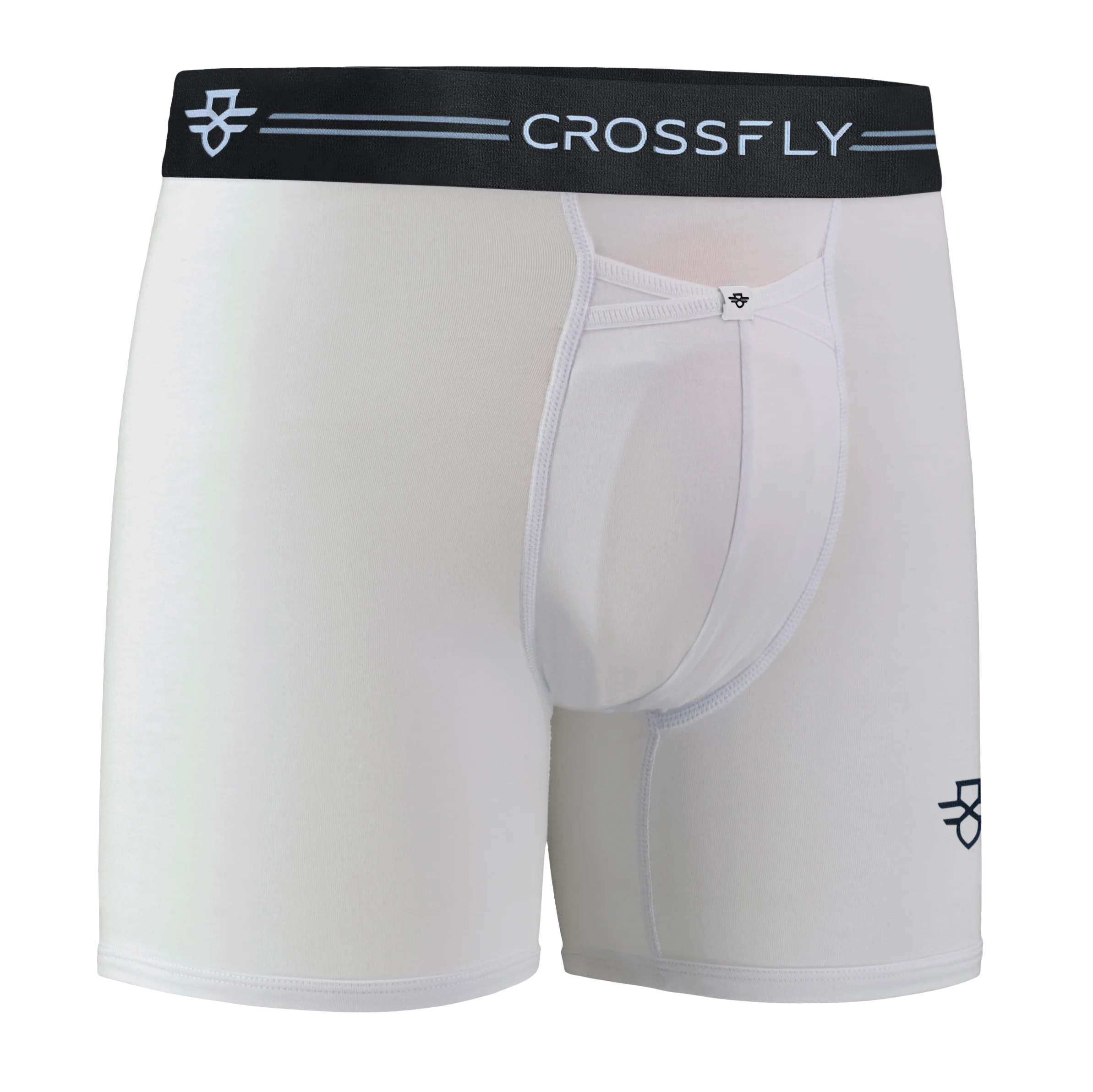 3-pack: IKON Trio Men's 6" Boxers - White Mono – Image 6