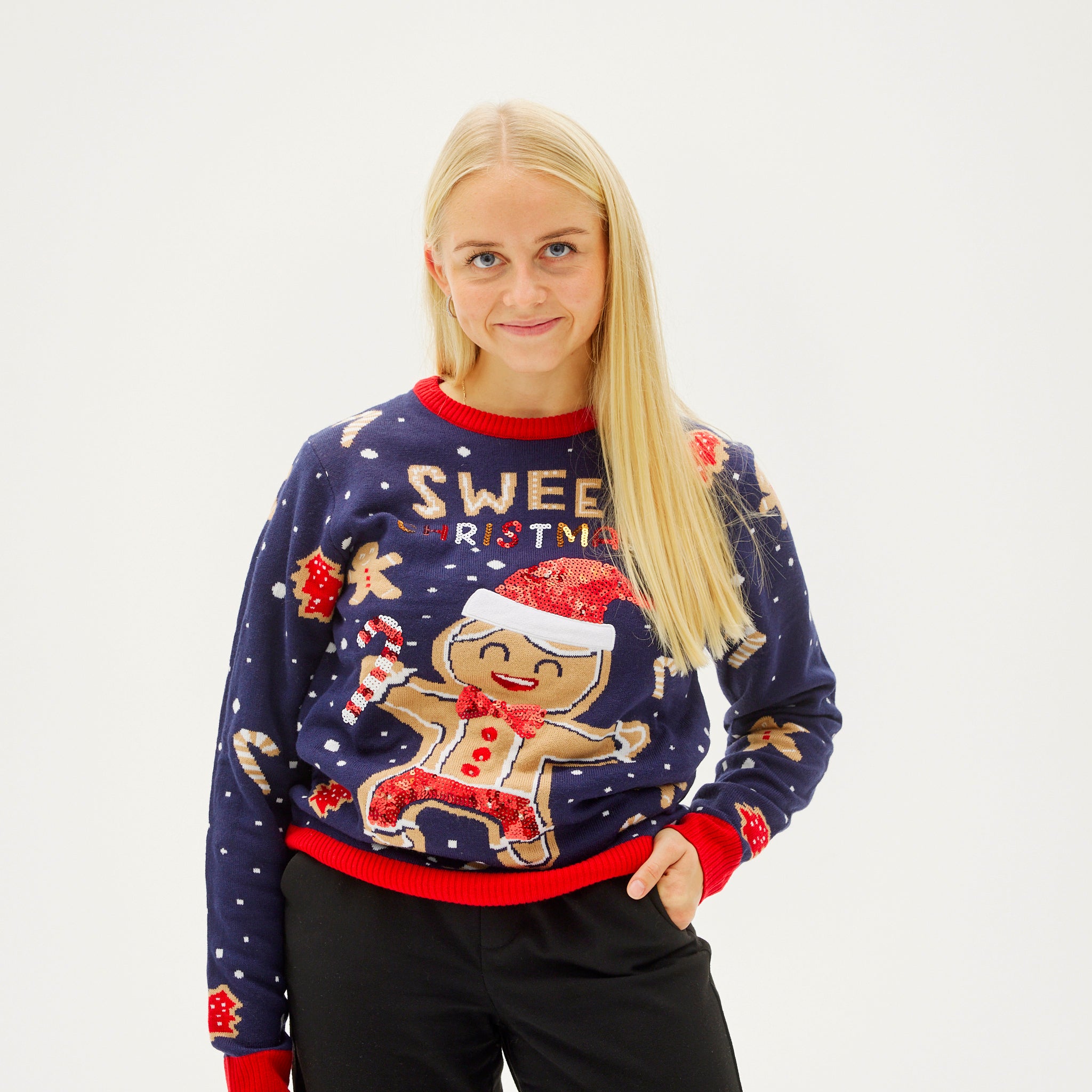 Bonhomme De Pain D’épice Bleu – Femme – Image 4