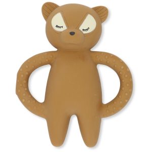 Hochet de dentition raton laveur / caramel