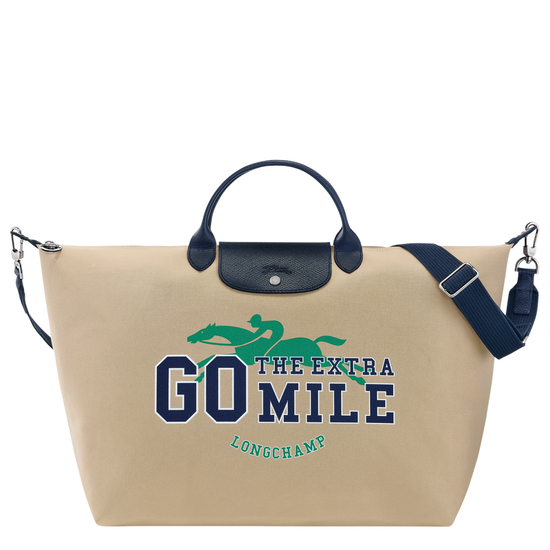Sac de voyage L Le Pliage Collection Longchamp – Beige – Image 4