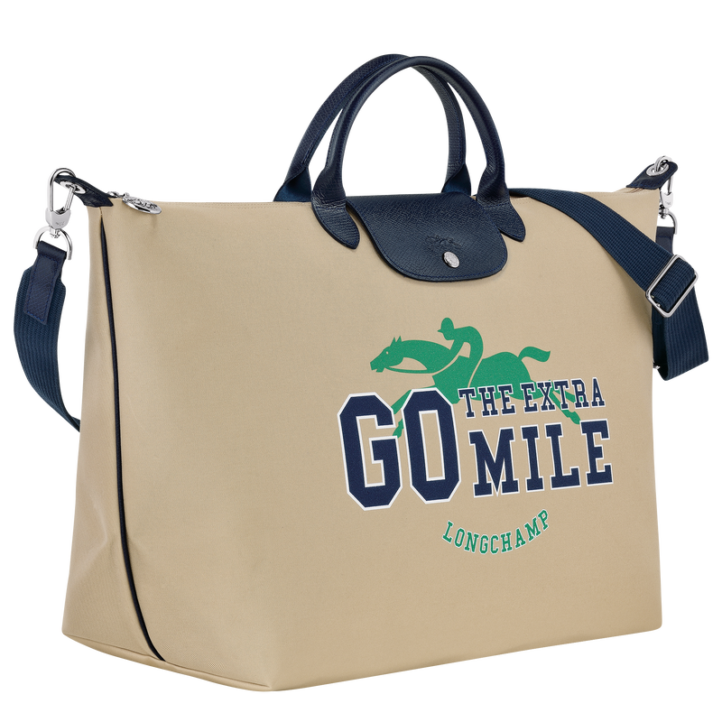 Sac de voyage L Le Pliage Collection Longchamp – Beige – Image 2