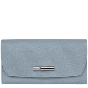 Portefeuille Long À Rabat Roseau Longchamp – nuage