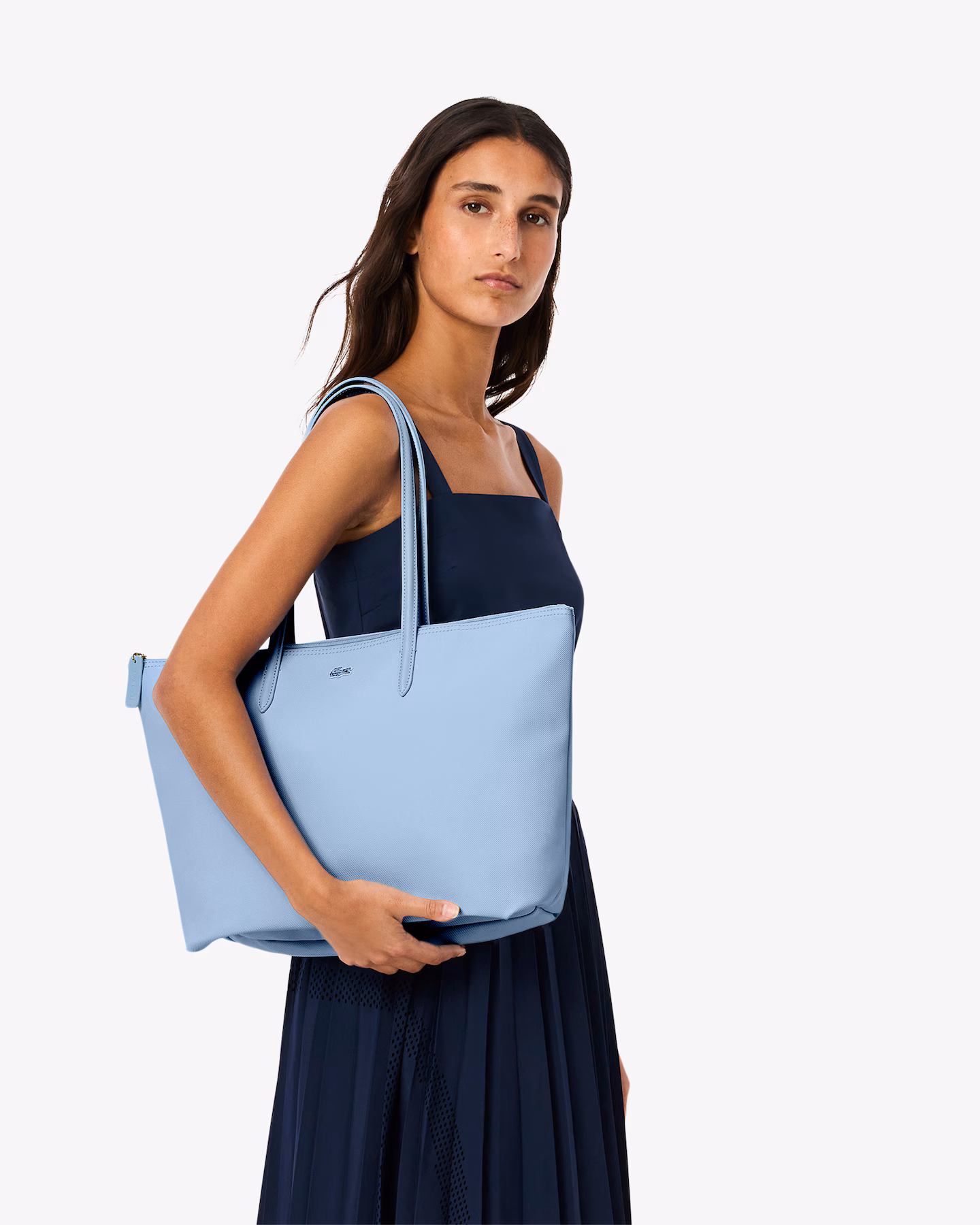 Sac cabas L.12.12 Concept Lacoste panorama (bleu)