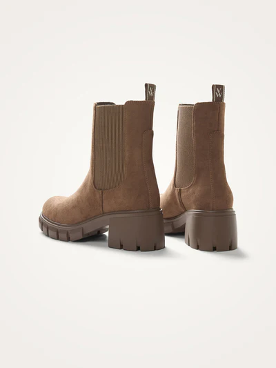 Bottines Hérine marron à talon crantés Vanessa Wu – Image 2